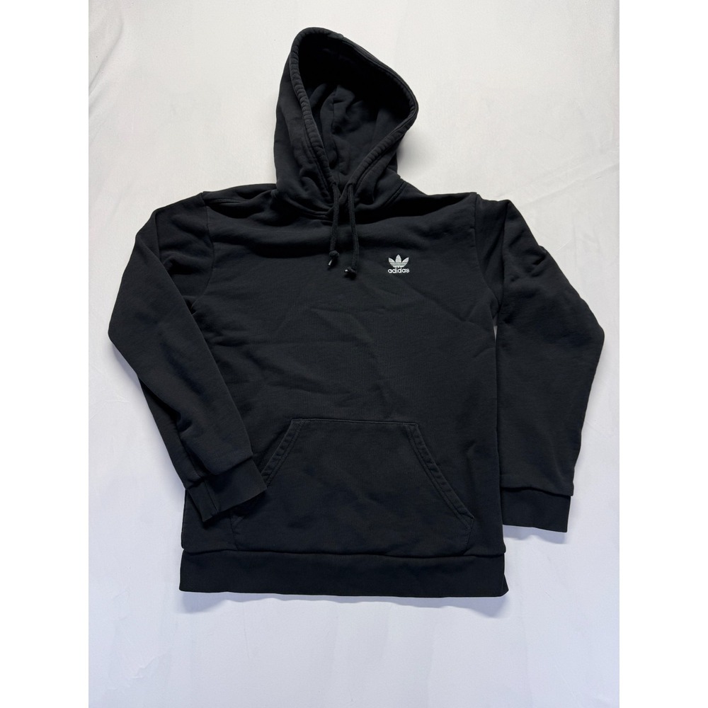 Adidas Originals Trefoil Essentials Hoodie Men Small Black Gym Training Athletic